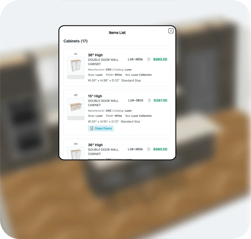 Generate
quotes instantly
from designs